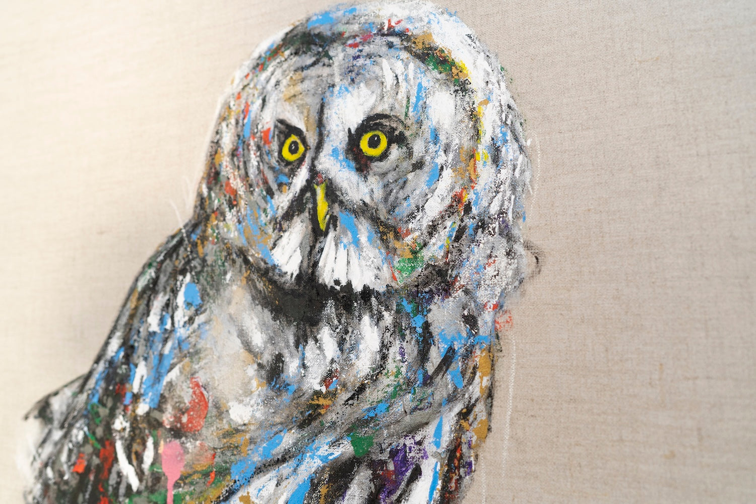 owl contemporary painting art