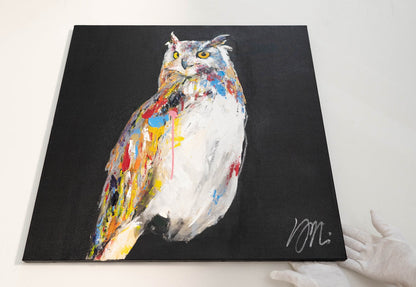 owl contemporary painting art