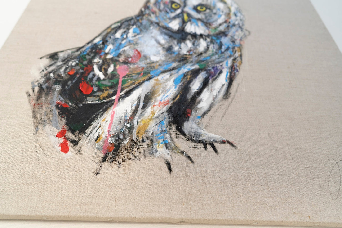 owl contemporary painting art