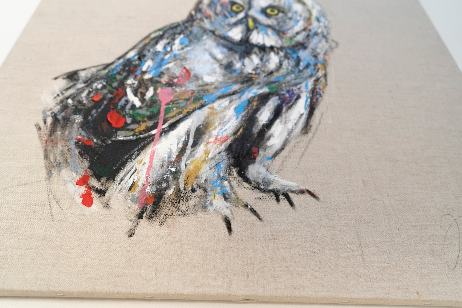 owl contemporary painting art