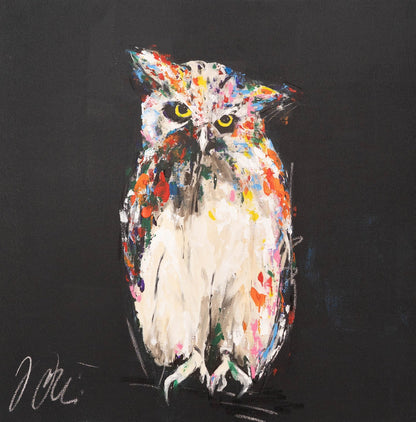 Owl contemporary painting art