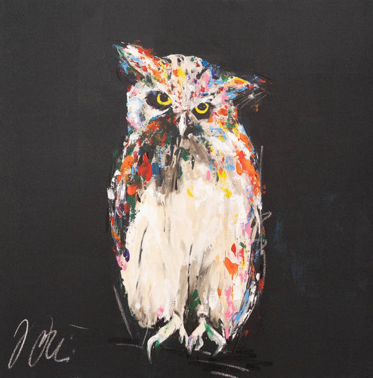 Owl contemporary painting art