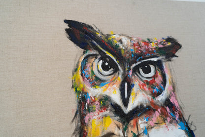 Owl contemporary painting art