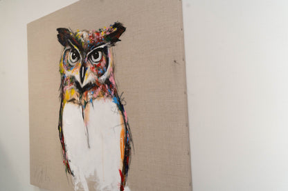 Owl contemporary painting art