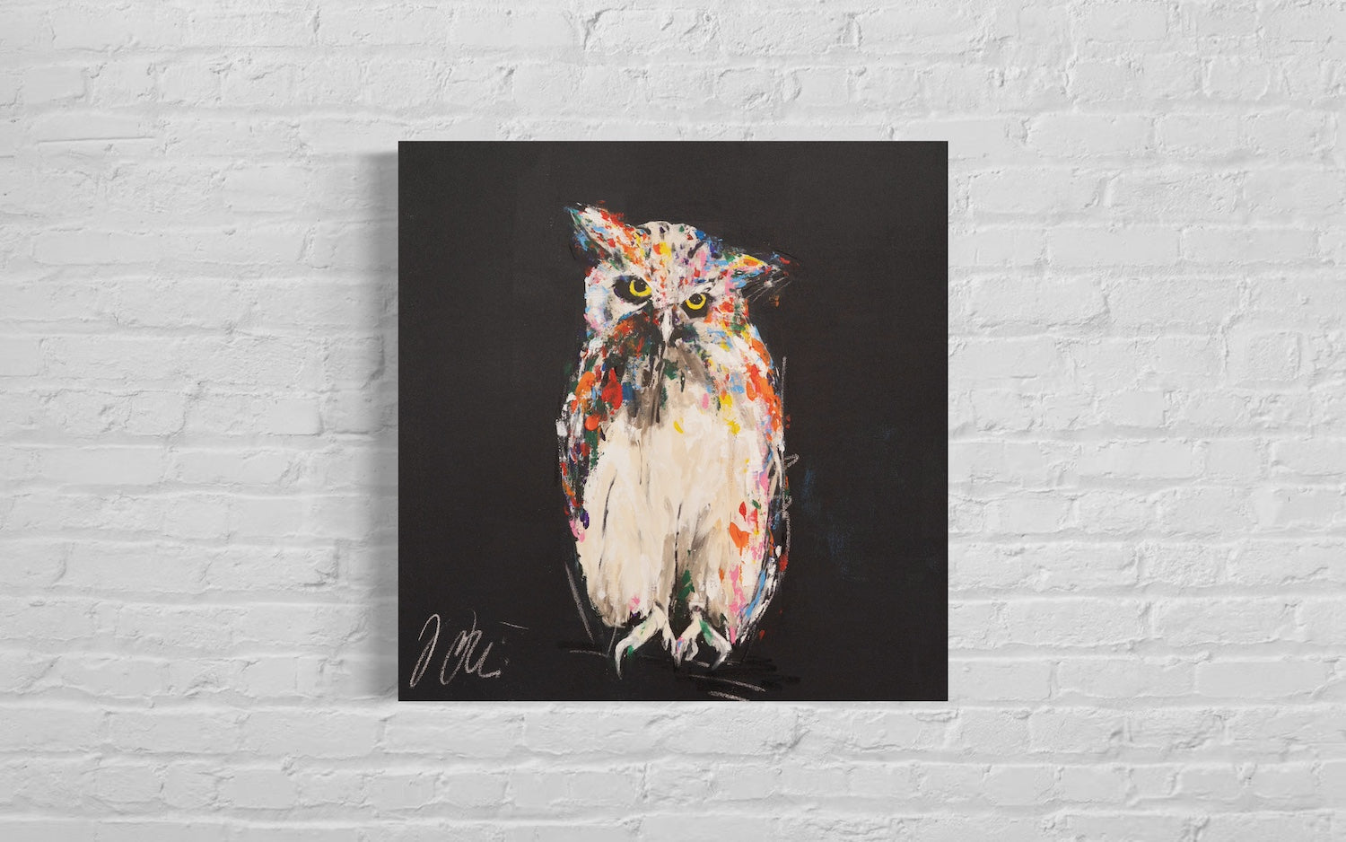 Owl contemporary painting art