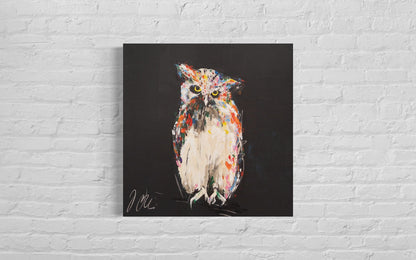 Owl contemporary painting art