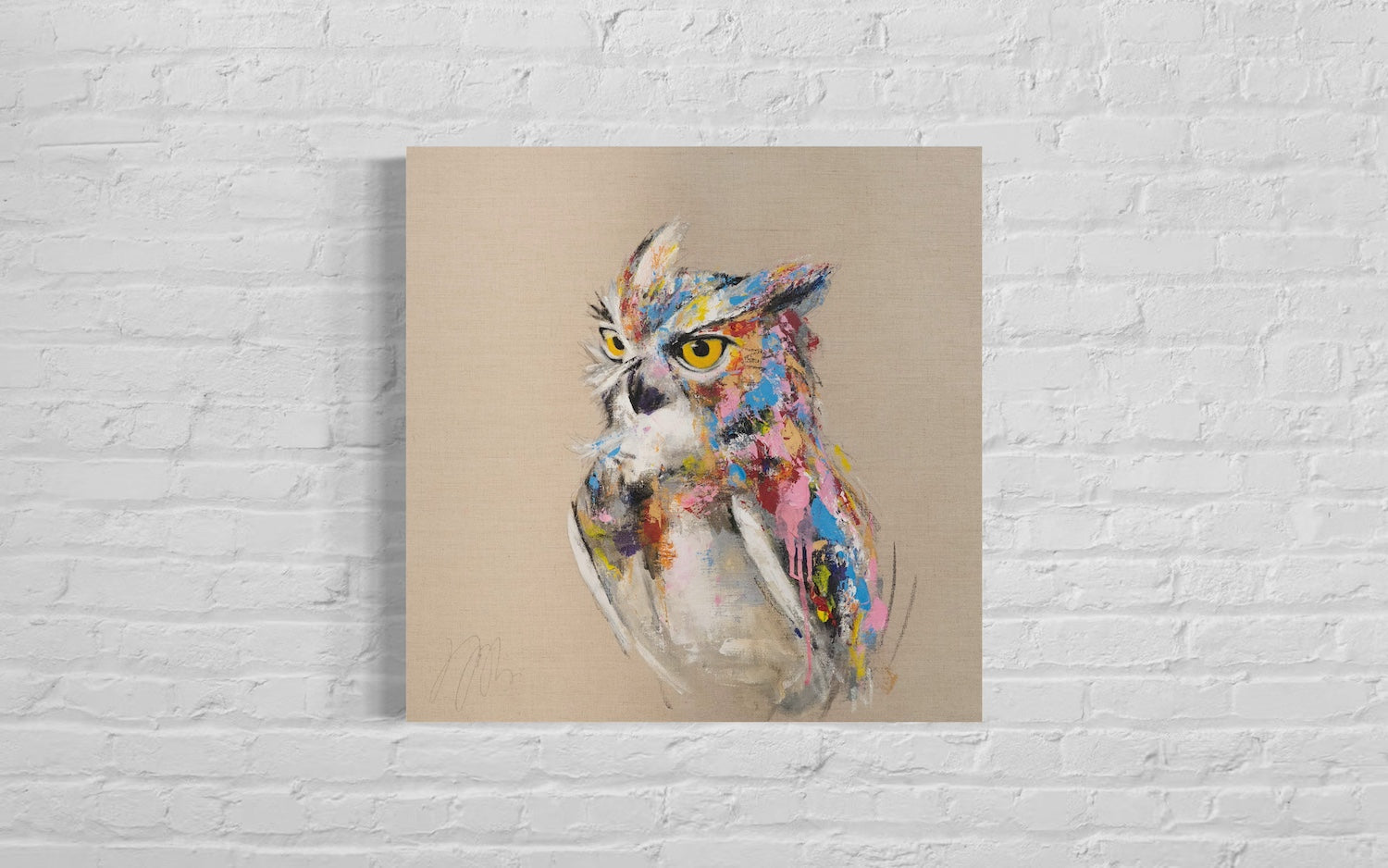 owl contemporary painting art