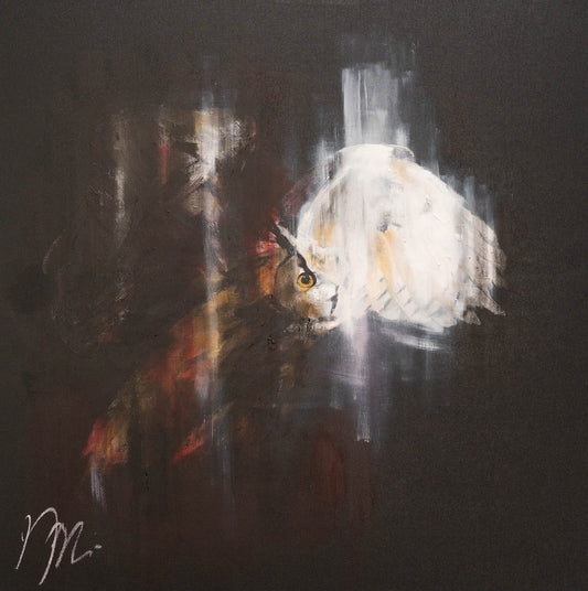 owl contemporary painting art