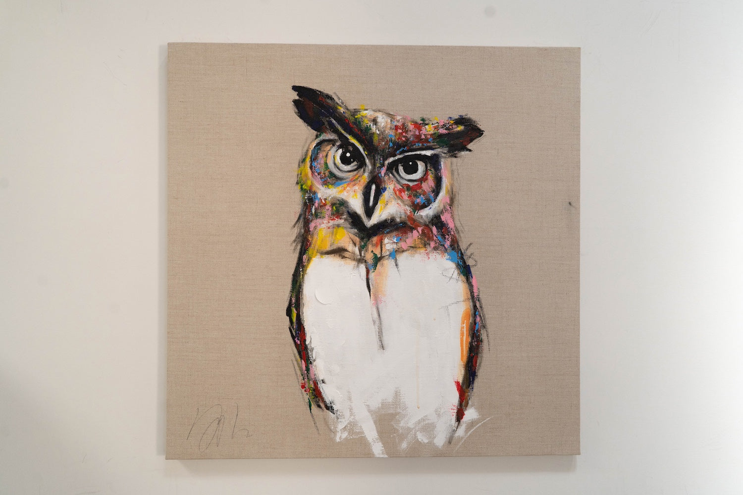 Owl contemporary painting art