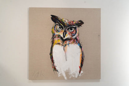 Owl contemporary painting art