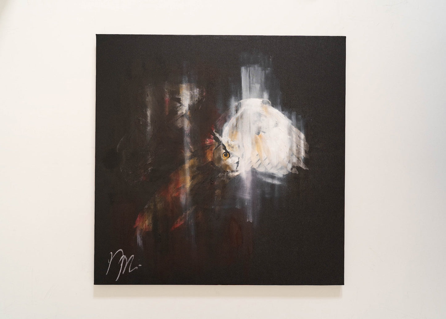 owl contemporary painting art