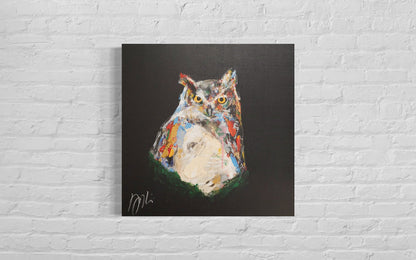 owl contemporary painting art