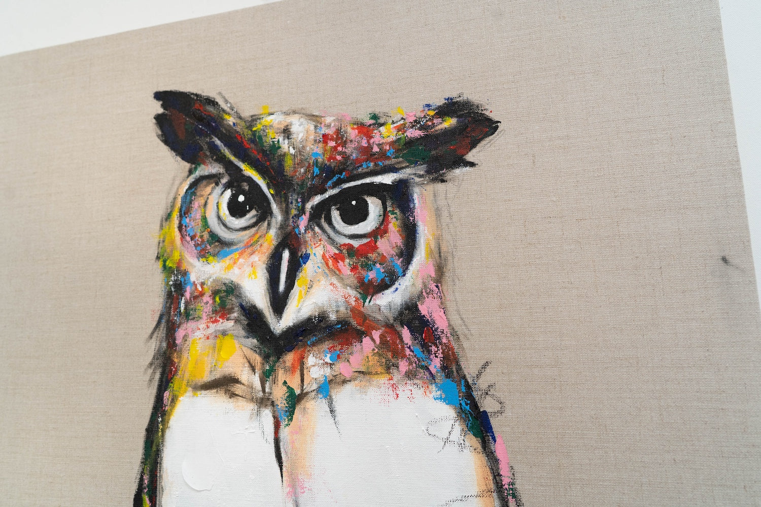 Owl contemporary painting art
