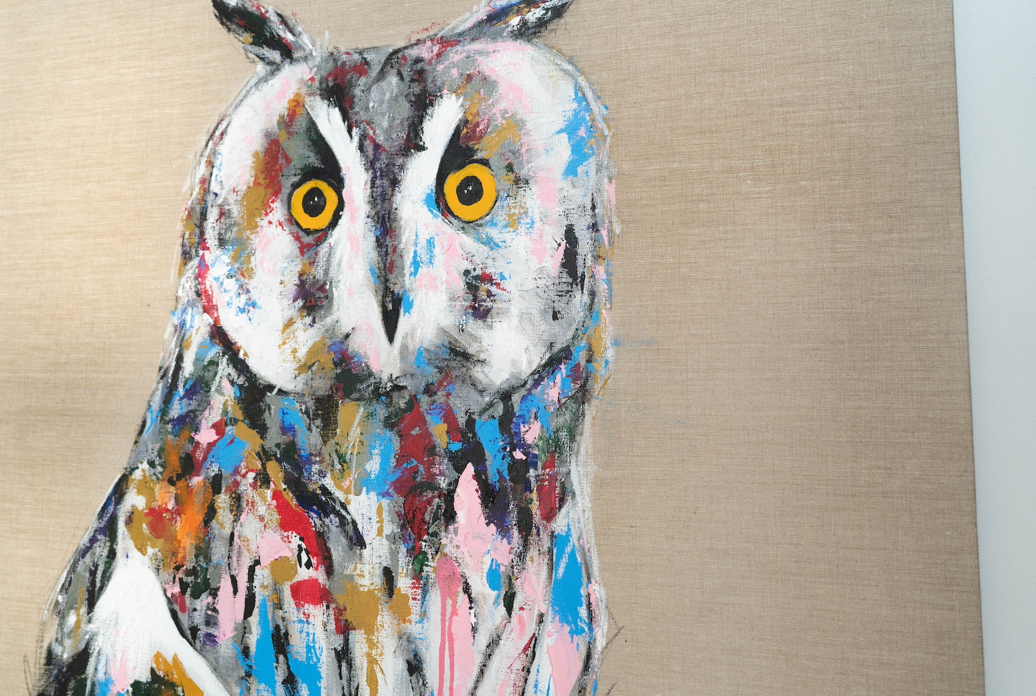 owl contemporary painting art