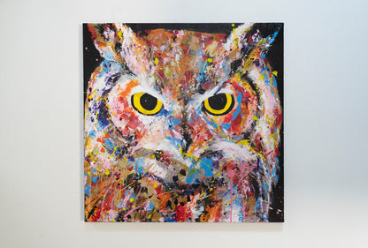 owl contemporary painting art