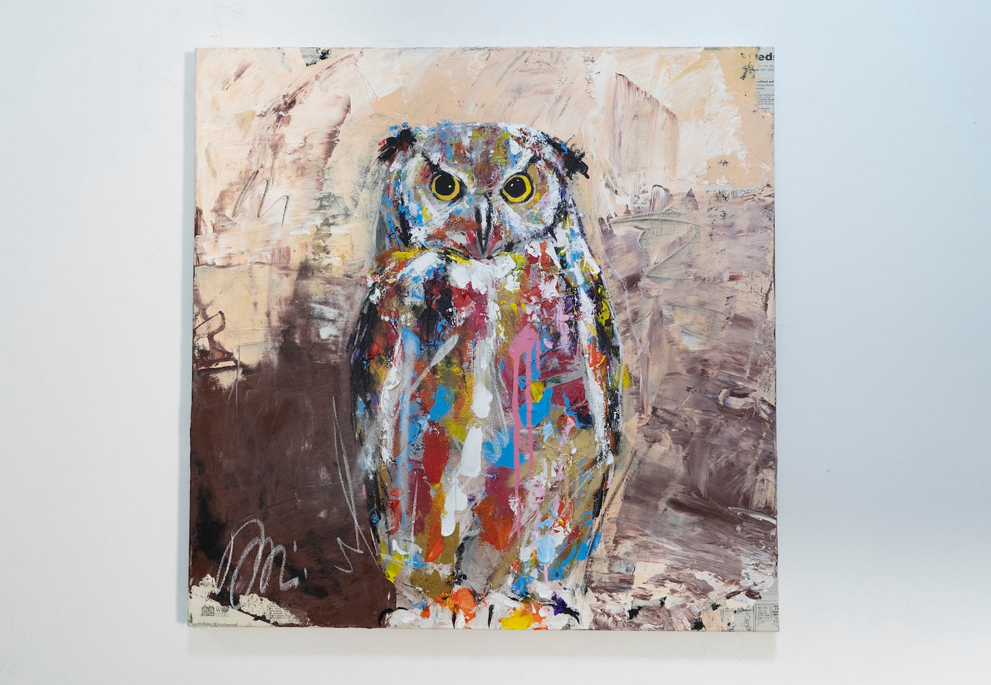 owl contemporary painting art