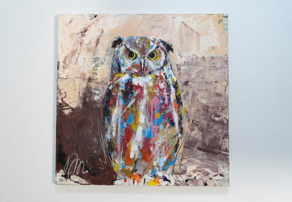 owl contemporary painting art