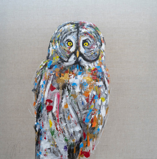 owl contemporary painting art