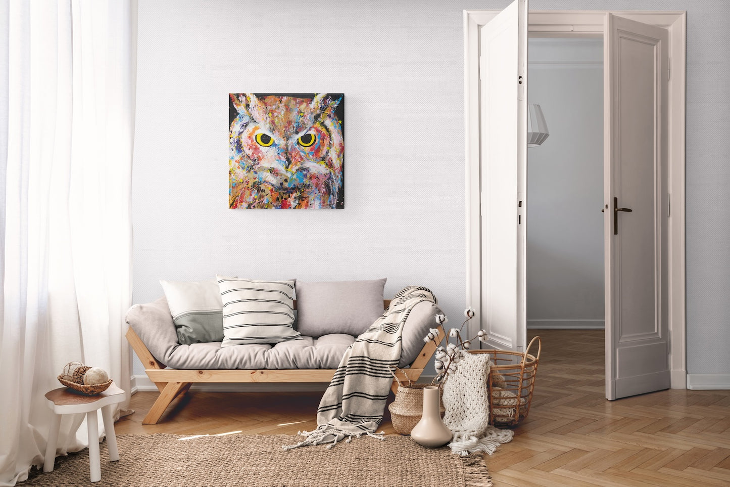 owl contemporary painting art