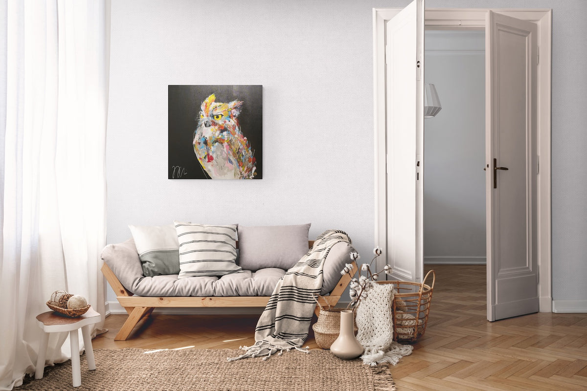 owl contemporary painting art