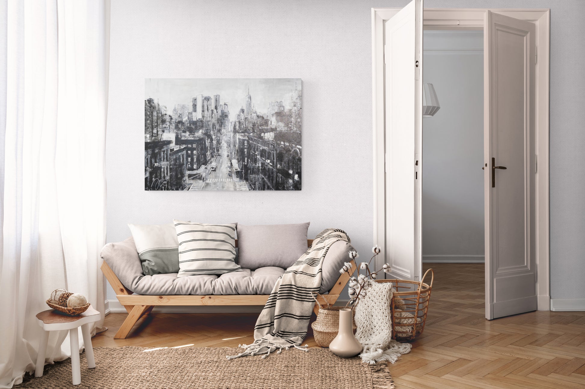 New York, city scape composition #17  contemporary painting art