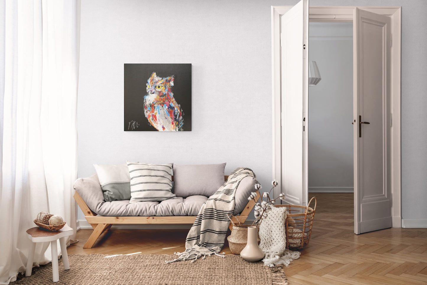 owl  contemporary painting art