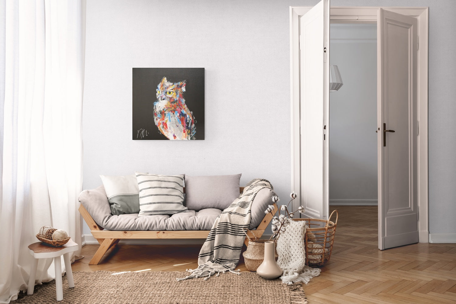 owl  contemporary painting art