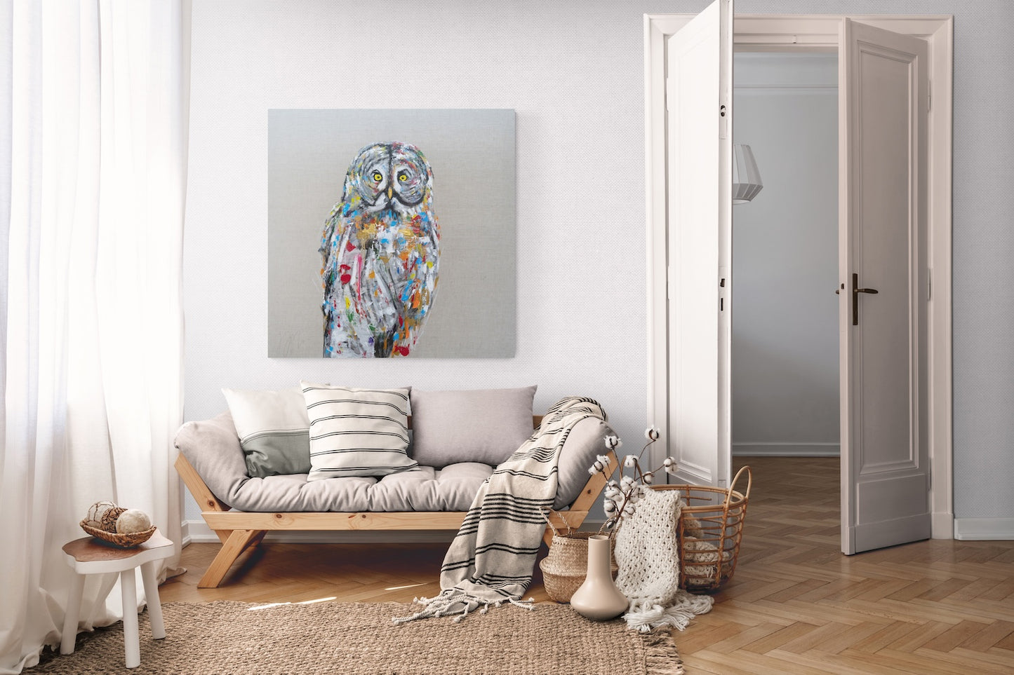 owl contemporary painting art