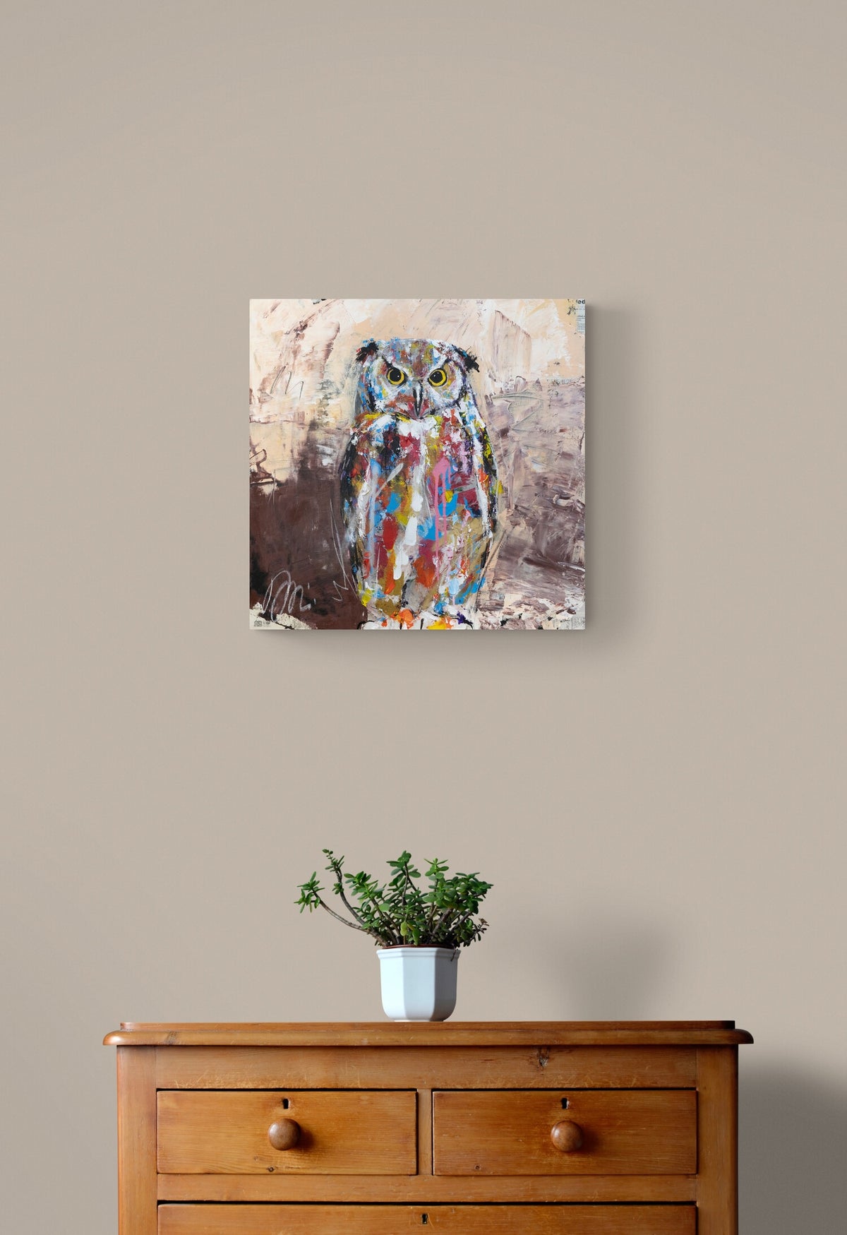 owl contemporary painting art