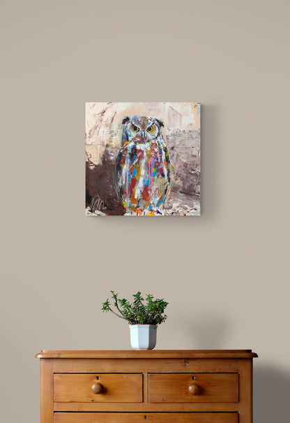 owl contemporary painting art