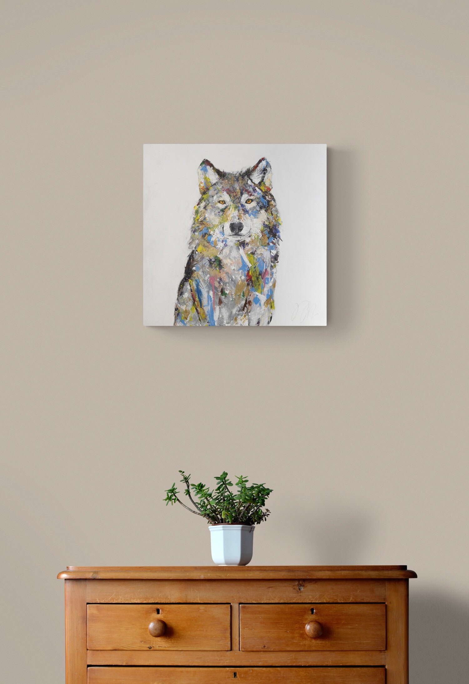 Wolf      contemporary painting art