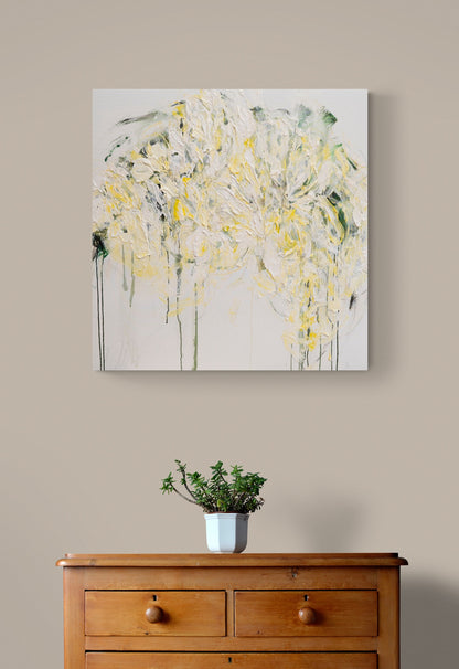 Title of artwork "Flowers" contemporary painting