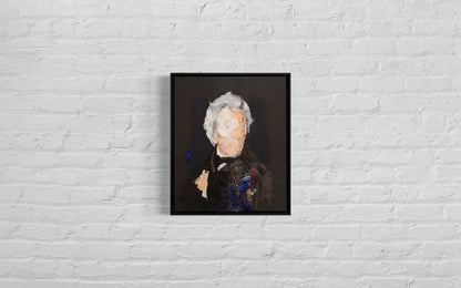 Portrait work UNTITLED (Andrew Jackson) contemporary painting art