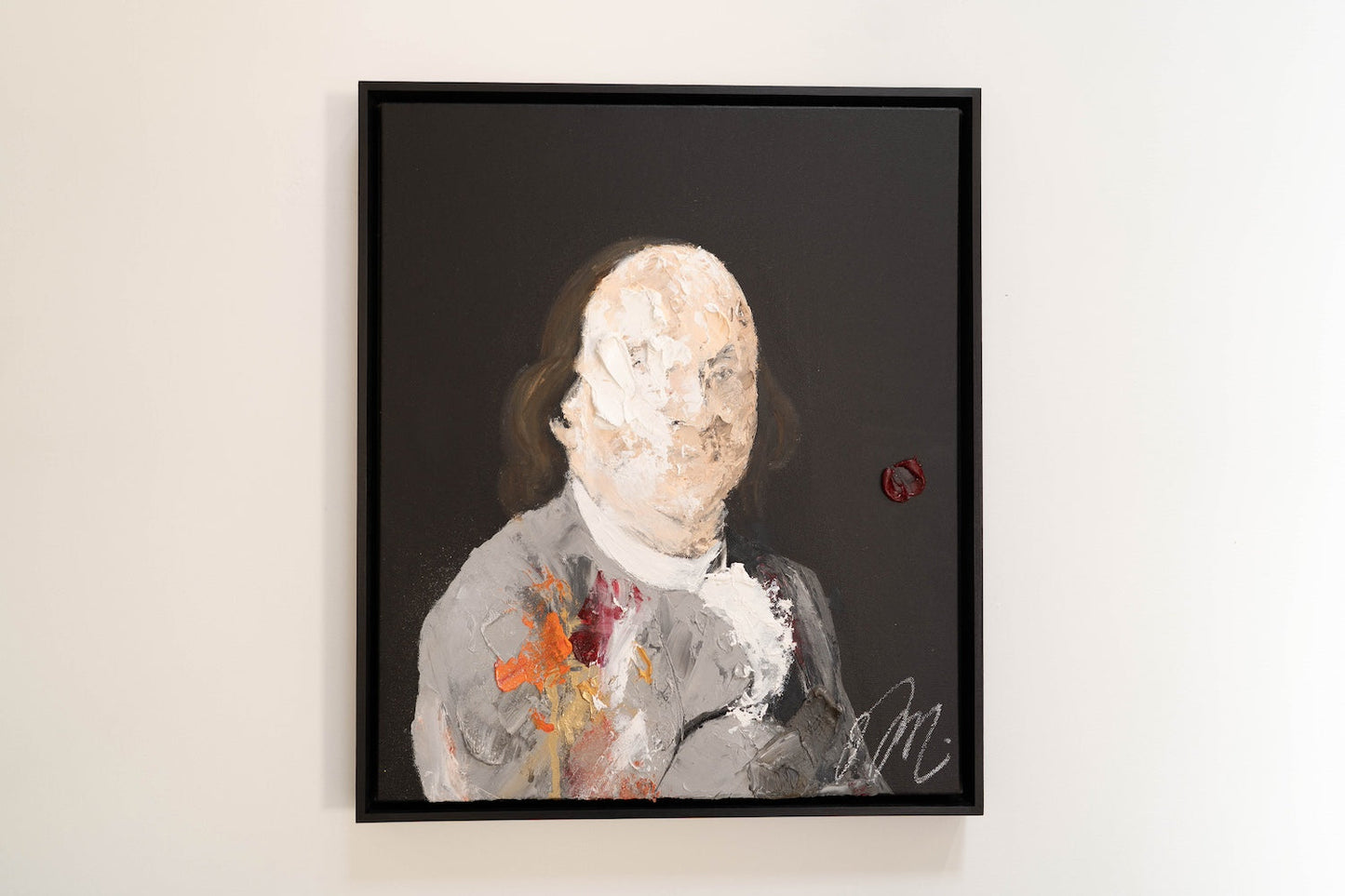 Portrait work UNTITLED (Benjamin Franklin) contemporary painting art