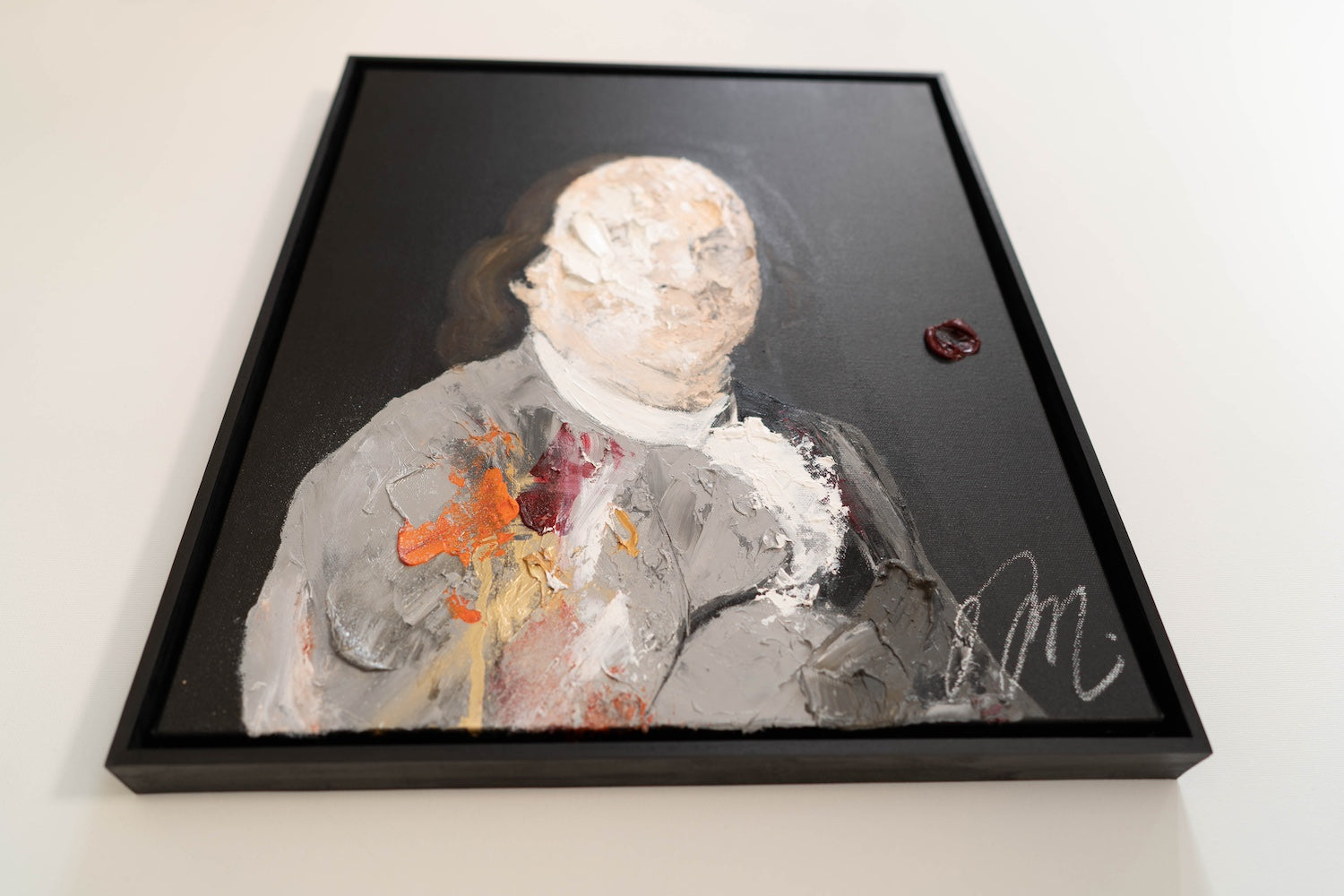 Portrait work UNTITLED (Benjamin Franklin) contemporary painting art
