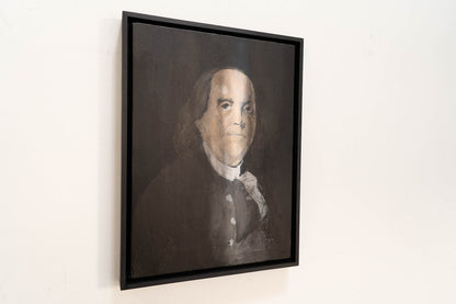 Portrait work UNTITLED (Benjamin Franklin) contemporary painting art