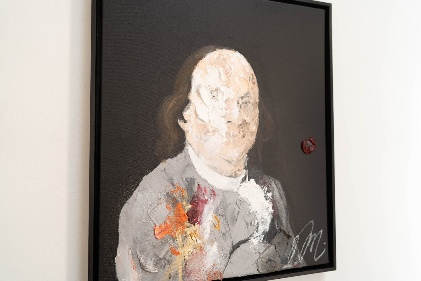 Portrait work UNTITLED (Benjamin Franklin) contemporary painting art