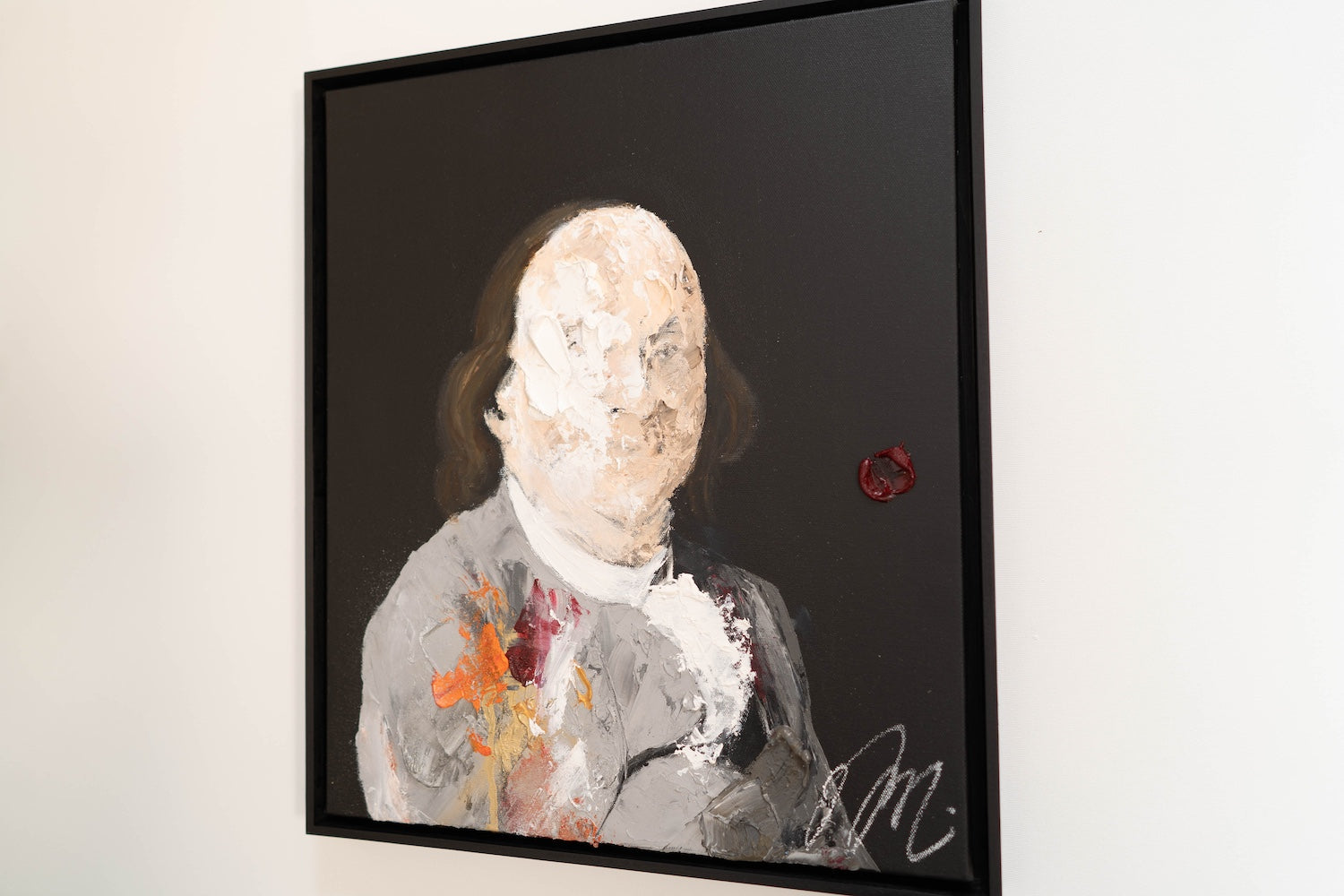 Portrait work UNTITLED (Benjamin Franklin) contemporary painting art