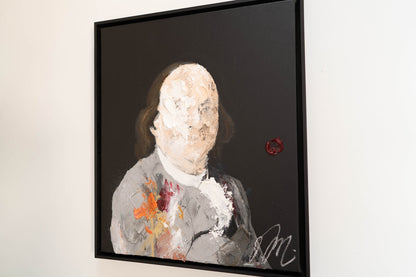 Portrait work UNTITLED (Benjamin Franklin) contemporary painting art