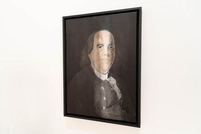 Portrait work UNTITLED (Benjamin Franklin) contemporary painting art