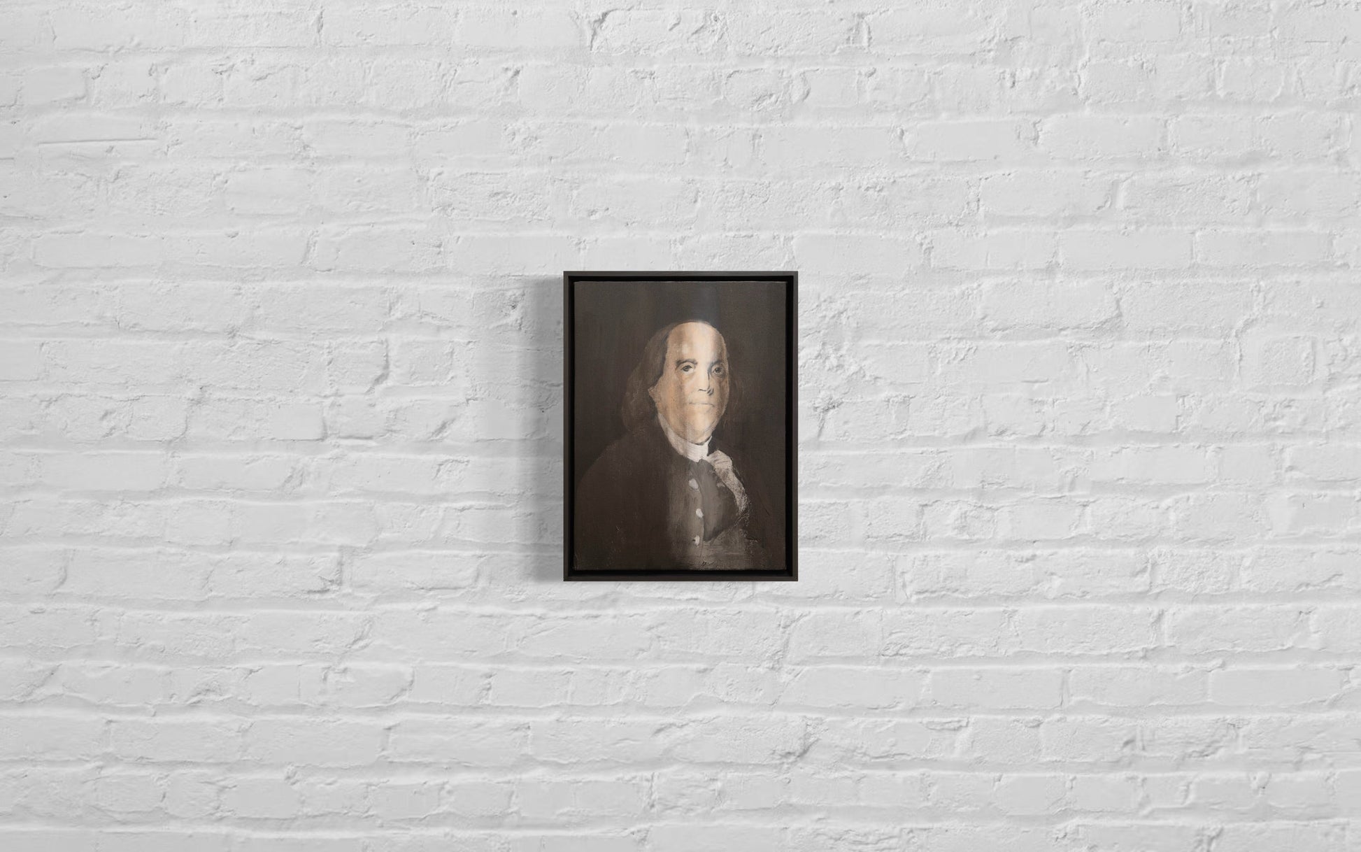 Portrait work UNTITLED (Benjamin Franklin) contemporary painting art
