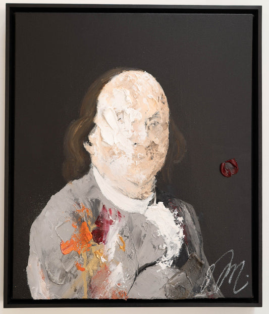 Portrait work UNTITLED (Benjamin Franklin) contemporary painting art