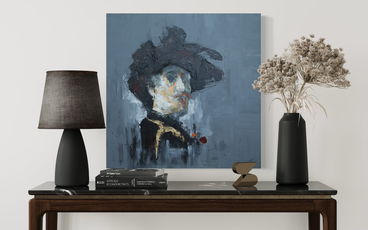 Portrait work untitled contemporary painting art