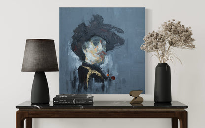 Portrait work untitled contemporary painting art
