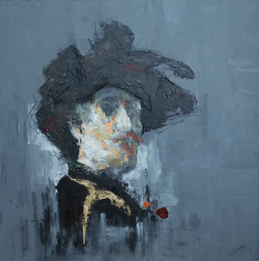 Portrait work untitled contemporary painting art