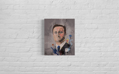 Portrait work untitled (David Cameron) contemporary painting art