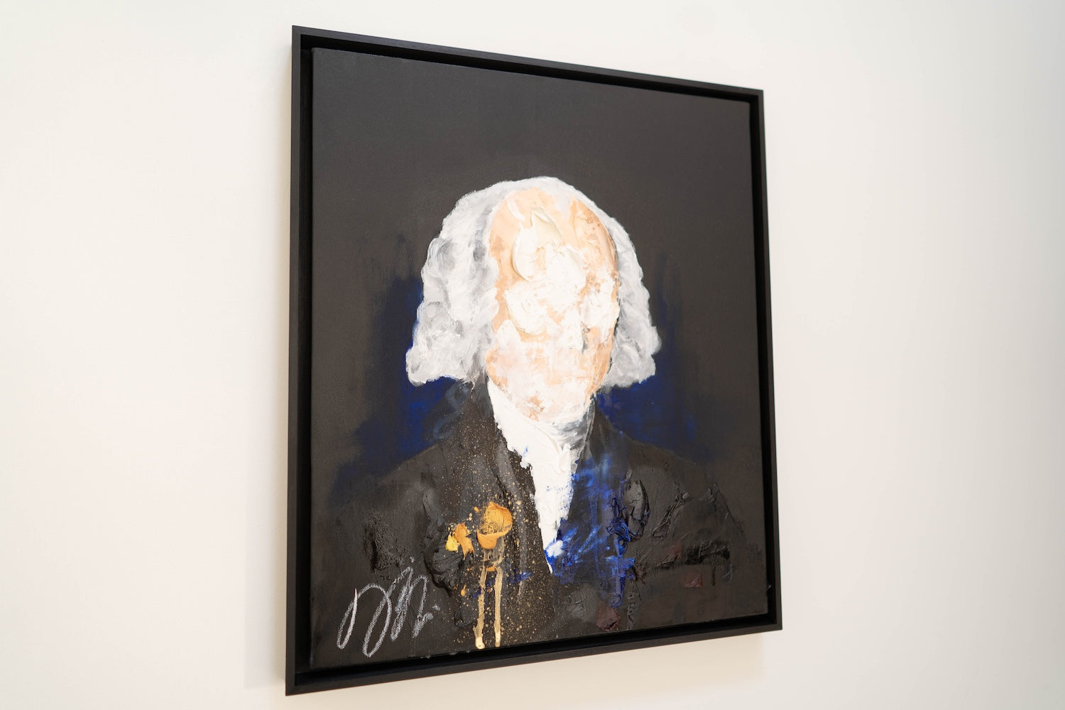 Portrait work UNTITLED (James Madison) contemporary painting art