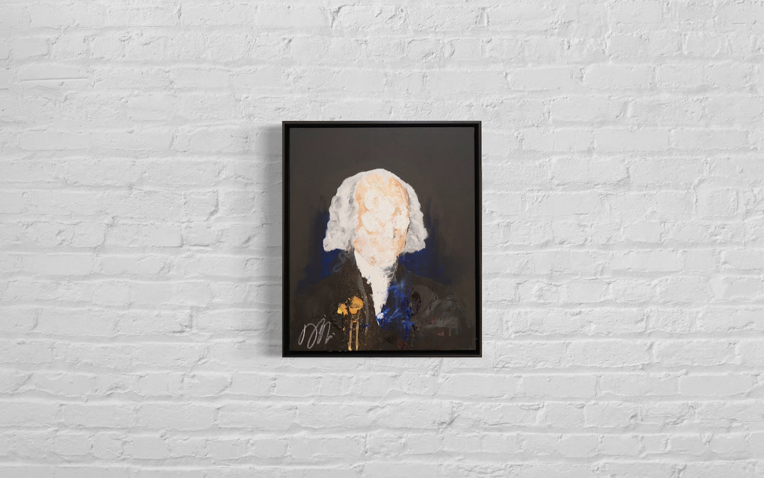 Portrait work UNTITLED (James Madison) contemporary painting art