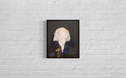 Portrait work UNTITLED (James Madison) contemporary painting art