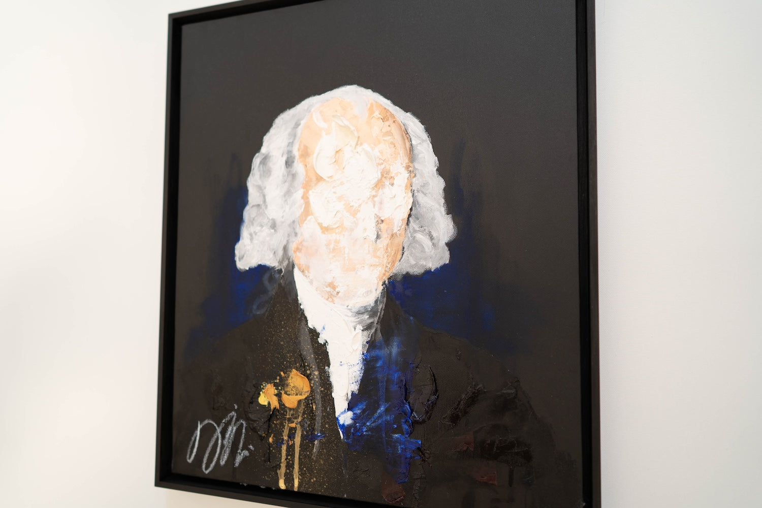 Portrait work UNTITLED (James Madison) contemporary painting art